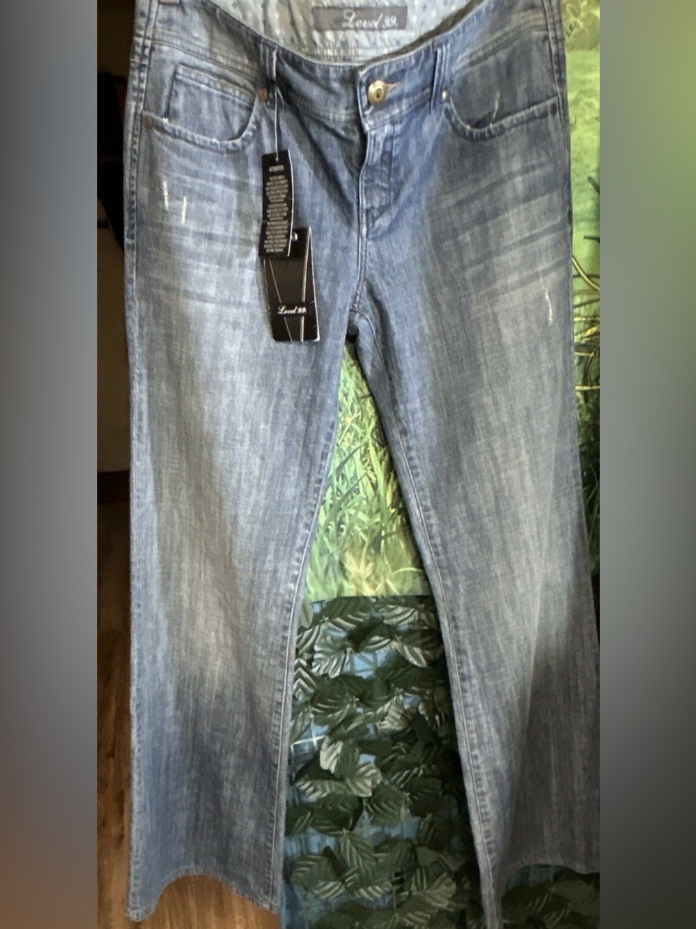 Level 99 Women’s Light Blue Wash Wide Leg New Jeans | NWT’s